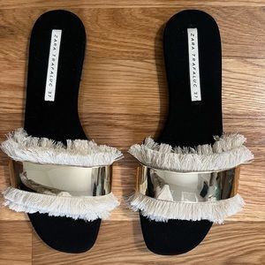 Zara Fringe Sandals